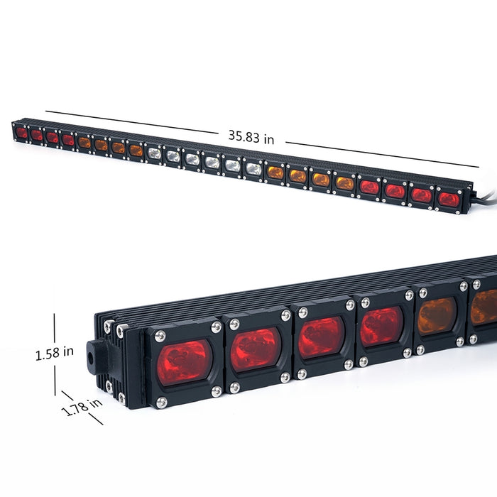 Xprite RX Series 36" G1 Offroad Rear Chase LED Strobe Lightbar - RYWWYR