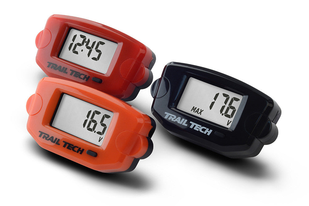 Trail Tech 744-ES3 Red TTO Digital Temperature Gauge, Surface Mount, CVT Belt Sensor